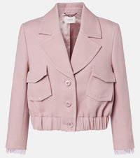 Dorothee Schumacher Layered Coolness organza-trimmed cropped jacket