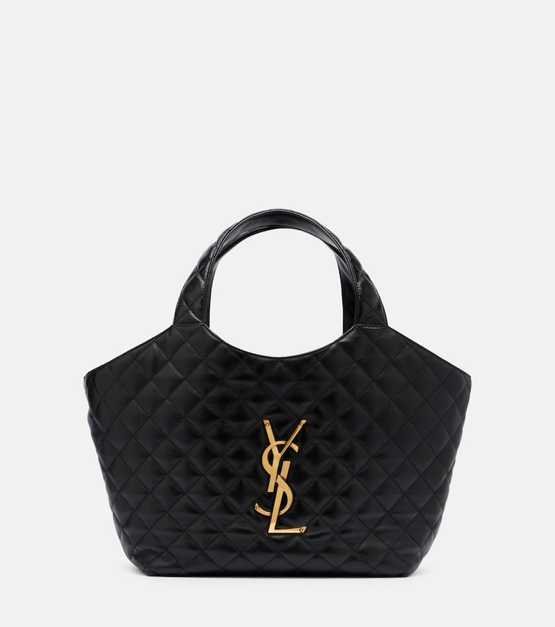 Saint Laurent Icare Cassandre Medium leather tote bag