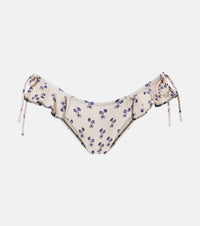 Montce Cynthia floral ruffled bikini bottoms