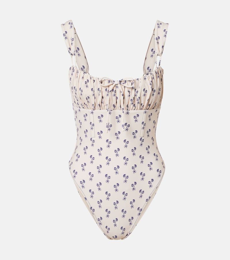 Montce Cynthia floral ruffled swimsuit