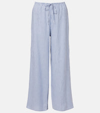 Montce Striped cotton wide-leg pants