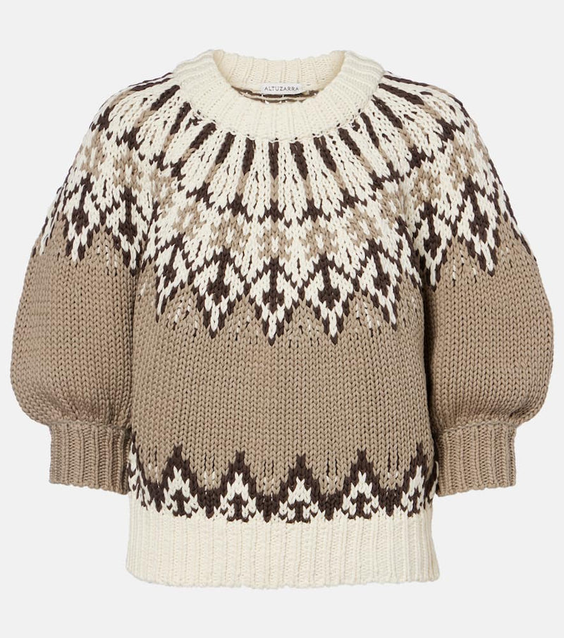 Altuzarra Marty Fair Isle cotton sweater
