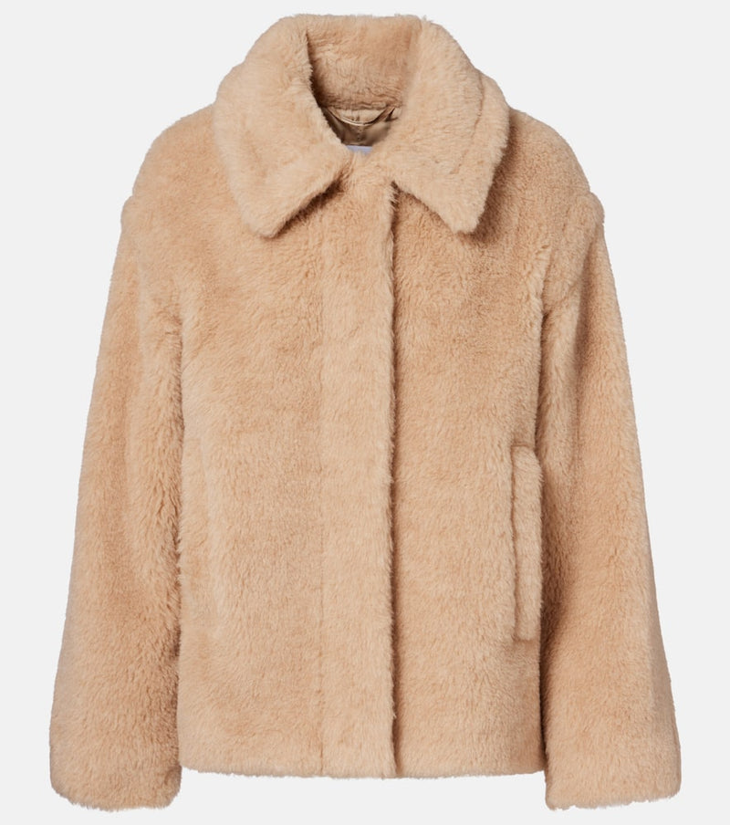 Max Mara Tritone cropped teddy jacket