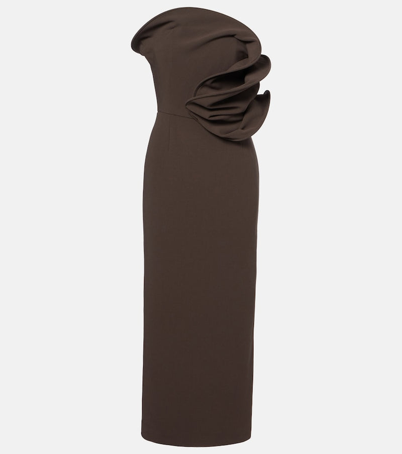 Magda Butrym Draped wool-blend cocktail dress