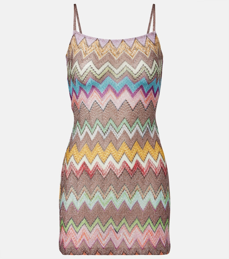 Missoni Zigzag lame minidress