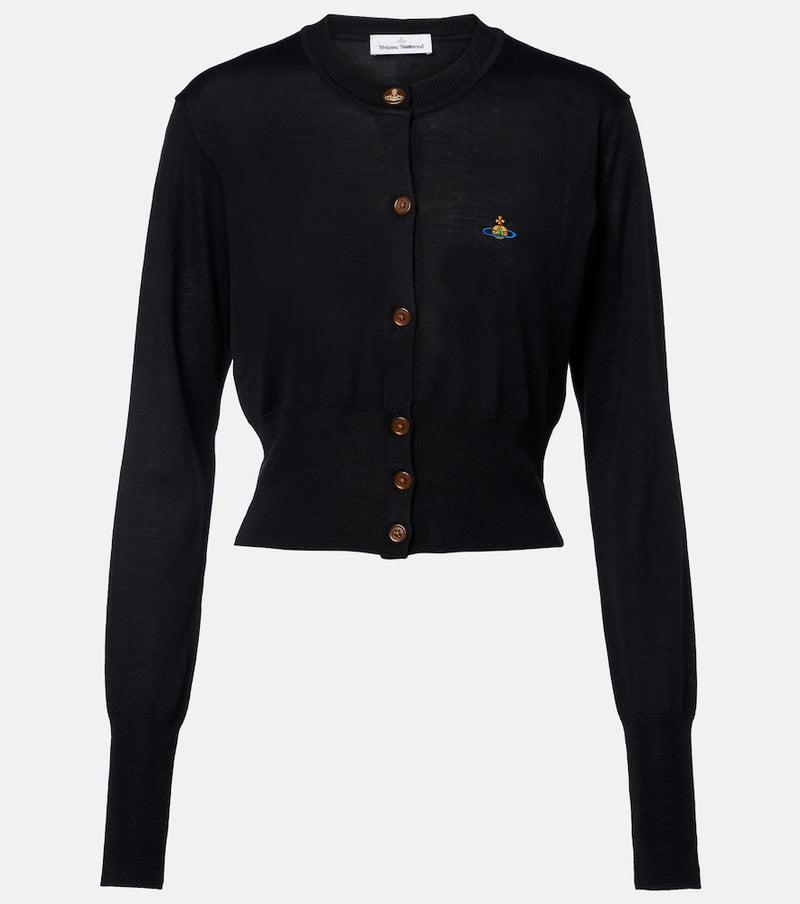 Vivienne Westwood Bea cropped wool and silk cardigan
