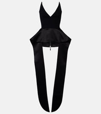 Maticevski Frame peplum satin top