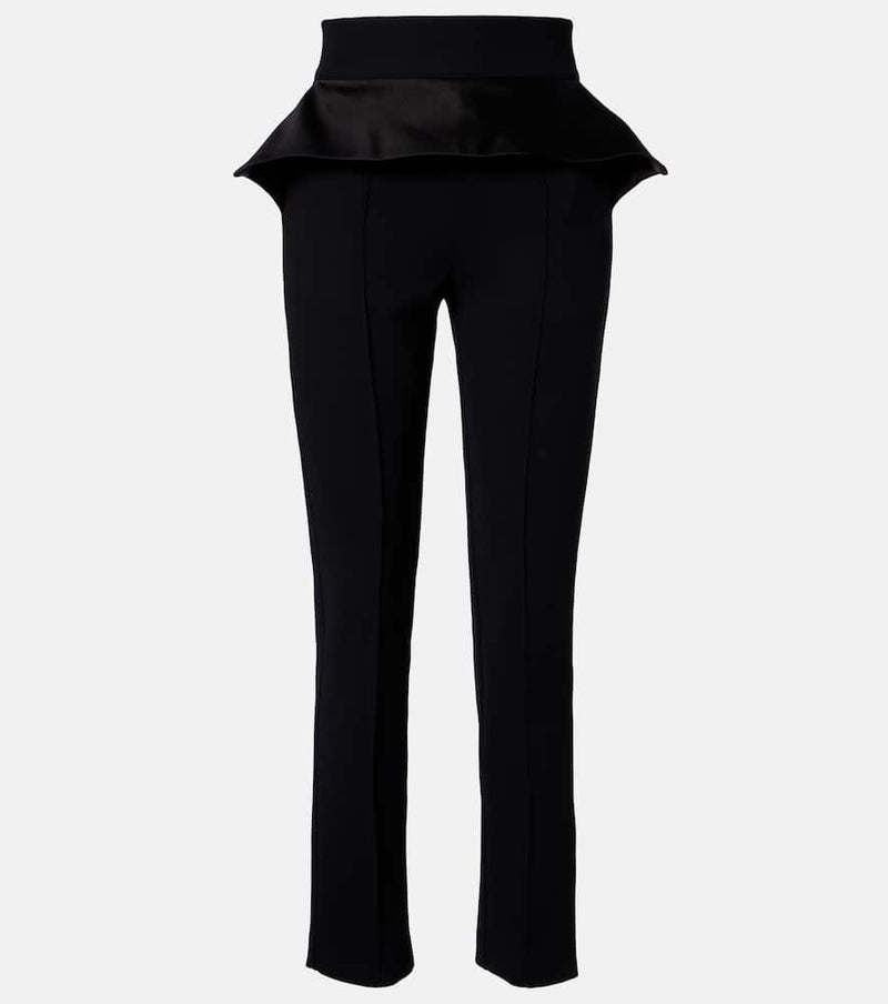 Maticevski Relate peplum satin slim pants