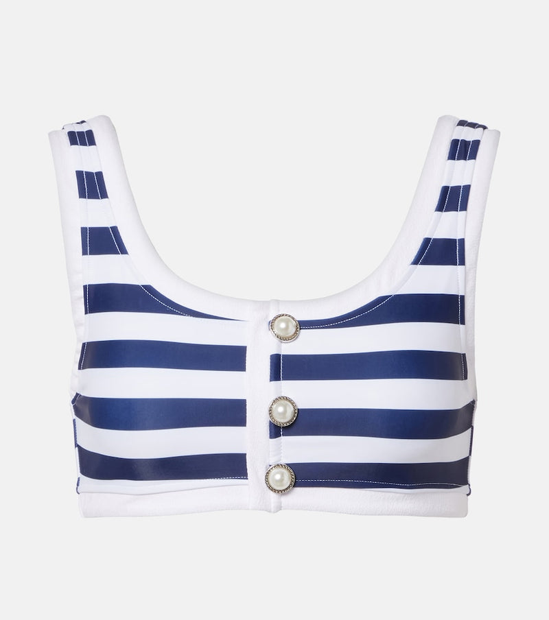 Same Grace striped bikini top
