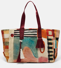 Alemais x LRNCE Michelle Large printed canvas tote bag