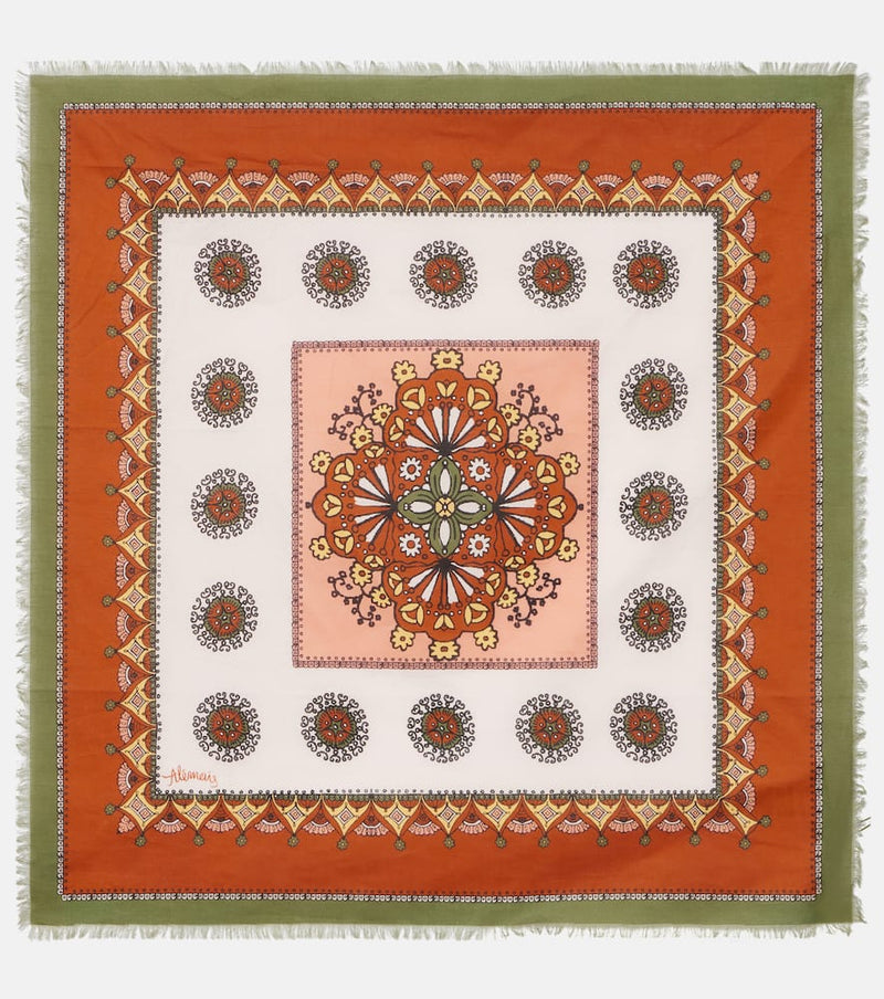 Alemais Contina Midi fringed cotton scarf
