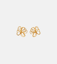 Oscar de la Renta Threaded Flower earrings