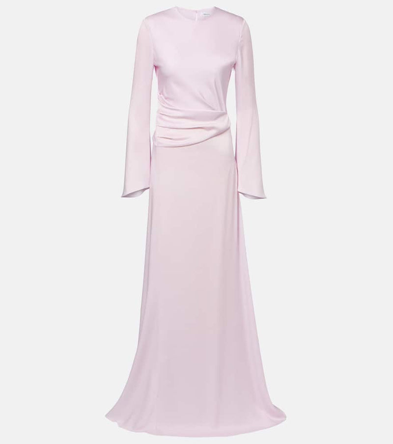 McQueen Draped satin gown