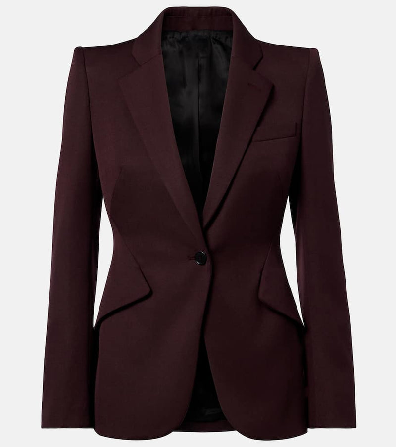 McQueen Wool grain de poudre blazer
