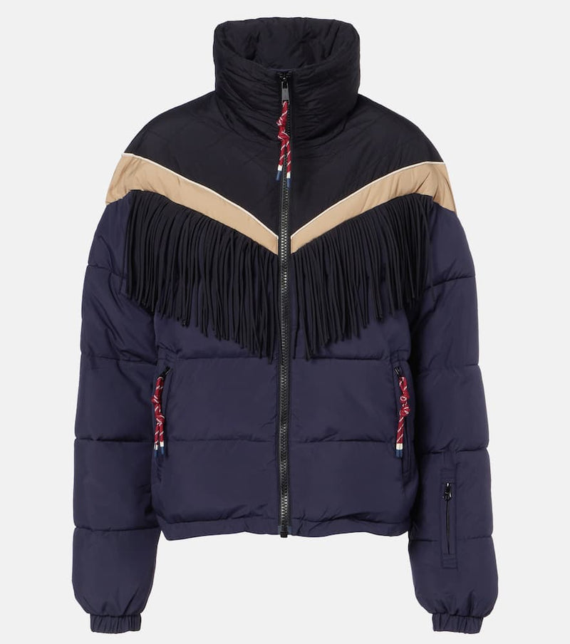 The Upside Fox fringed ski jacket