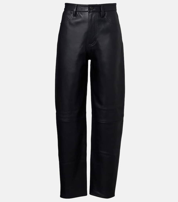 Frame Neat leather straight pants