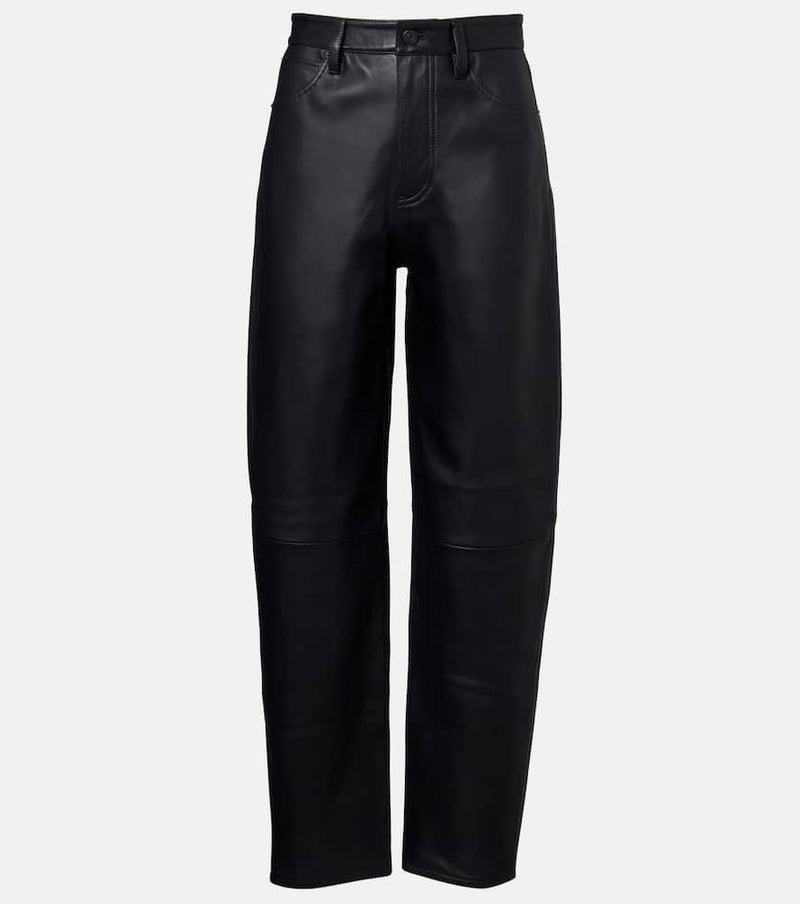 Frame Neat leather straight pants