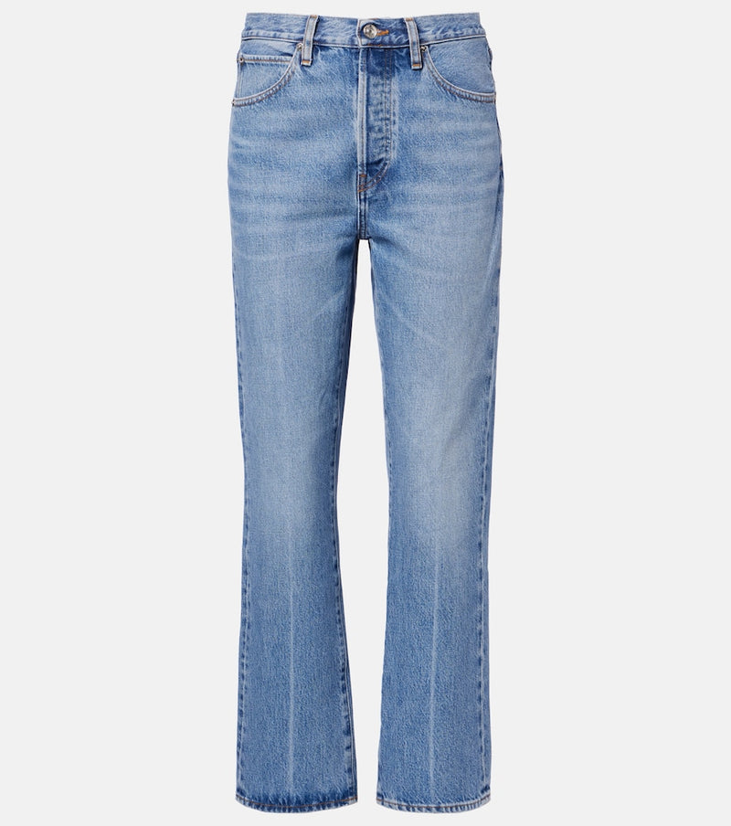 Frame Vertical Crop straight jeans