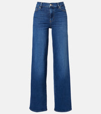 Frame Le Slim high-rise wide-leg jeans