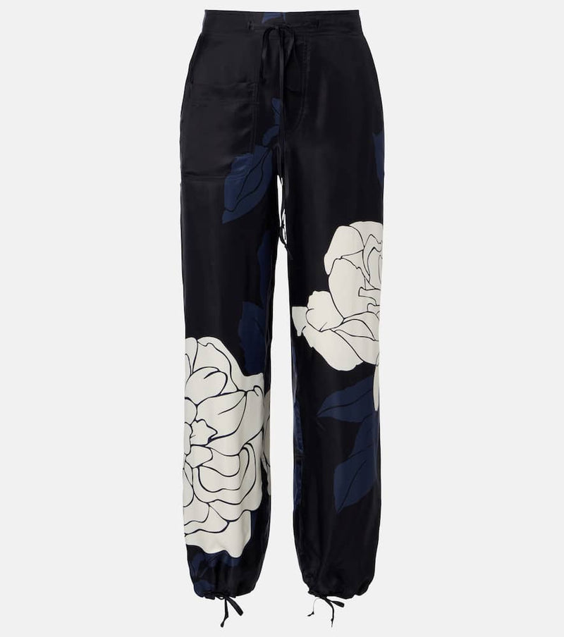 Victoria Beckham Floral twill cargo pants