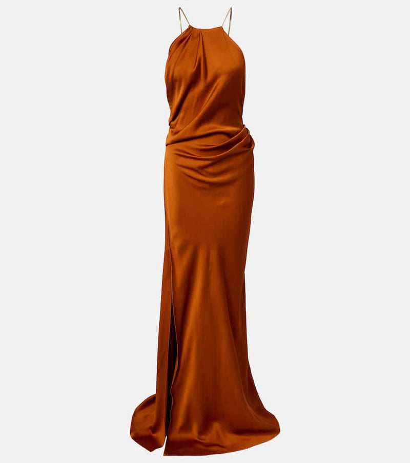 Victoria Beckham Draped satin gown
