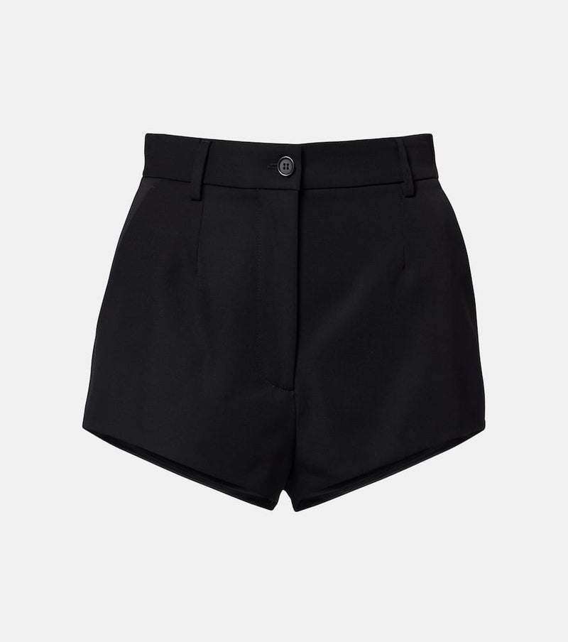 Dolce & Gabbana Virgin wool gabardine micro shorts