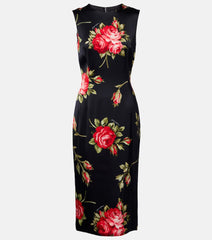 Dolce & Gabbana Floral satin midi dress