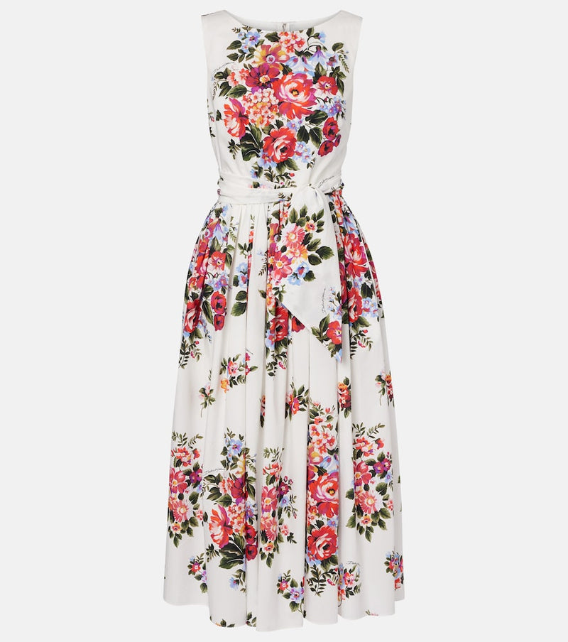Dolce & Gabbana Floral cotton midi dress