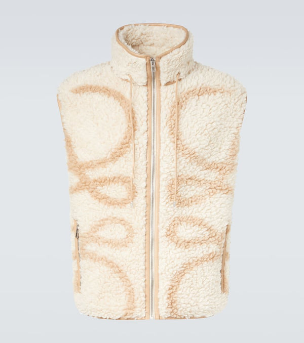 Loewe Anagram fleece jacquard vest