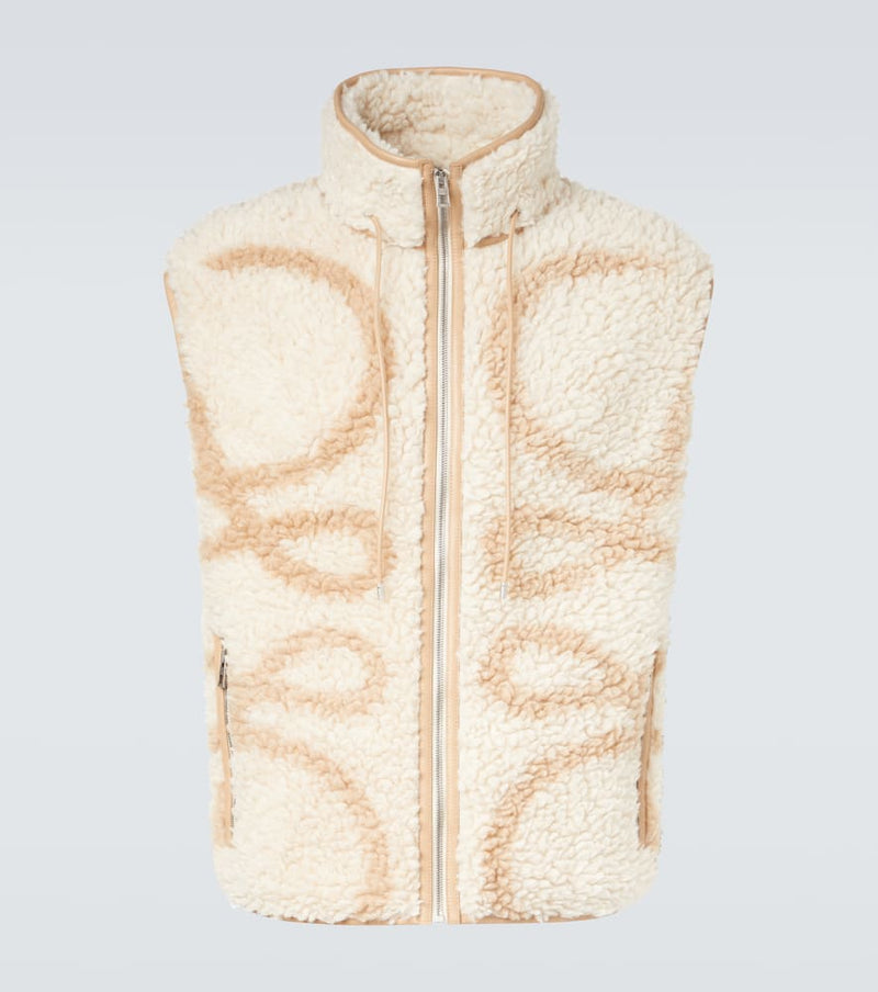Loewe Anagram fleece jacquard vest