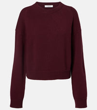 Fforme Marcela cropped wool and cashmere sweater