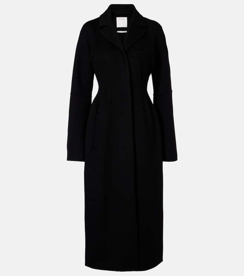 Sportmax Peplum virgin wool coat