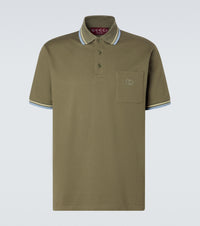 Gucci Cotton-blend pique polo shirt