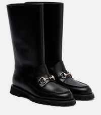 Gucci Horsebit leather ankle boots