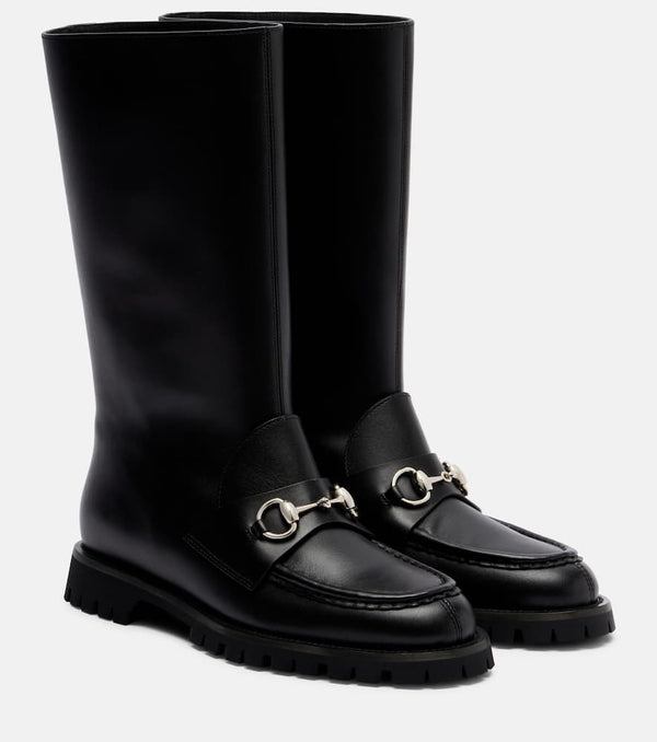 Gucci Horsebit leather ankle boots