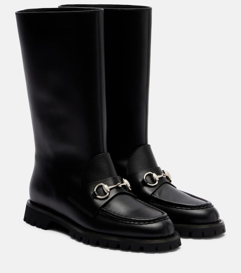 Gucci Horsebit leather ankle boots