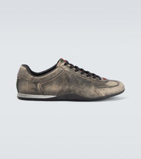 Gucci Gucci Shift Web Stripe leather sneakers