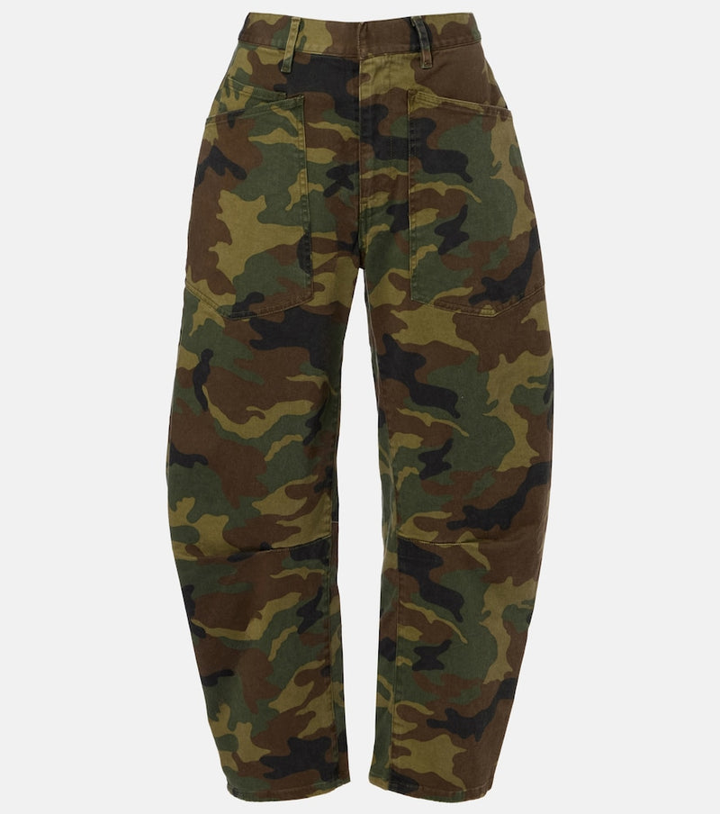 Nili Lotan Shon camouflage barrel-leg pants