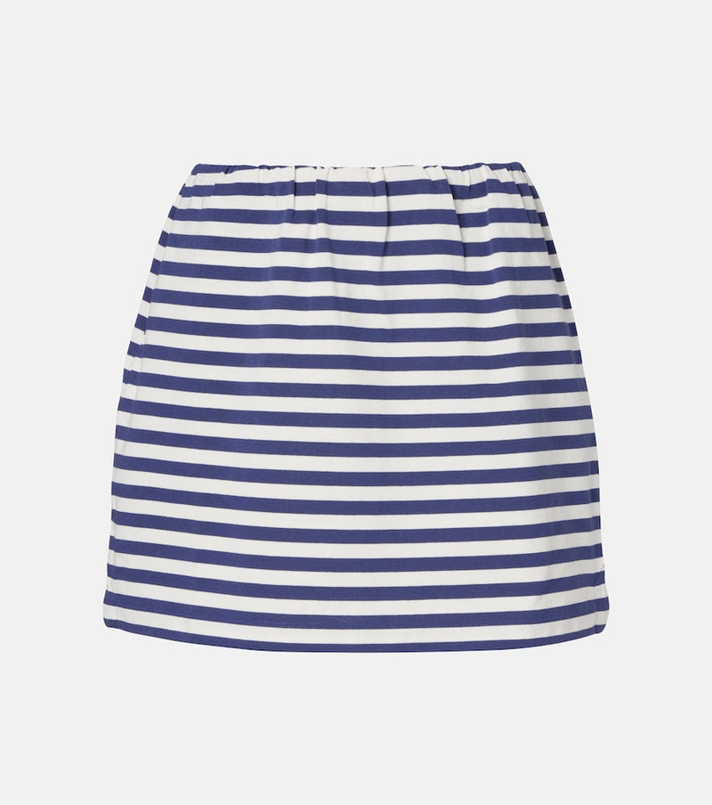 Posse Haisley striped cotton miniskirt