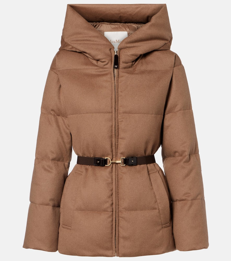 Max Mara The Cube Corona camel hair puffer jacket