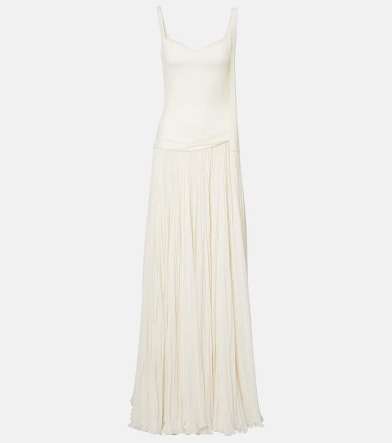 Marmar Halim Ana crepe and chiffon gown