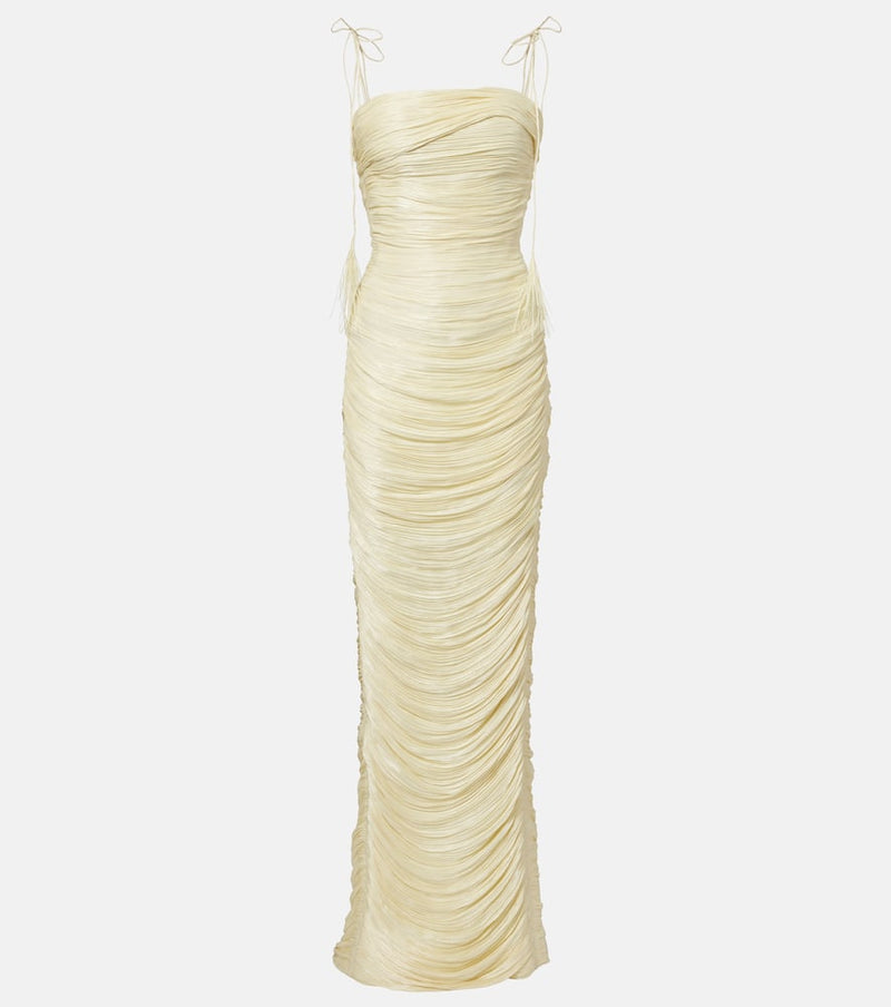 Marmar Halim Pleated organza gown