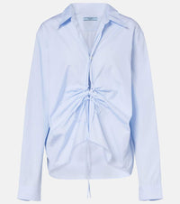 Prada Gathered cotton shirt