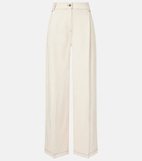 Max Mara Pleated wide-leg jeans