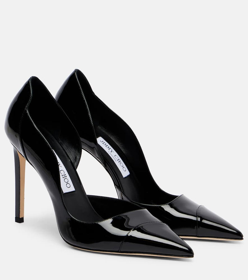 Jimmy Choo Brigitte 100 patent leather pumps