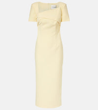 Roland Mouret Draped crepe cocktail dress