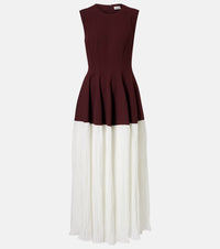 Simkhai Raleigh crepe and satin midi dress