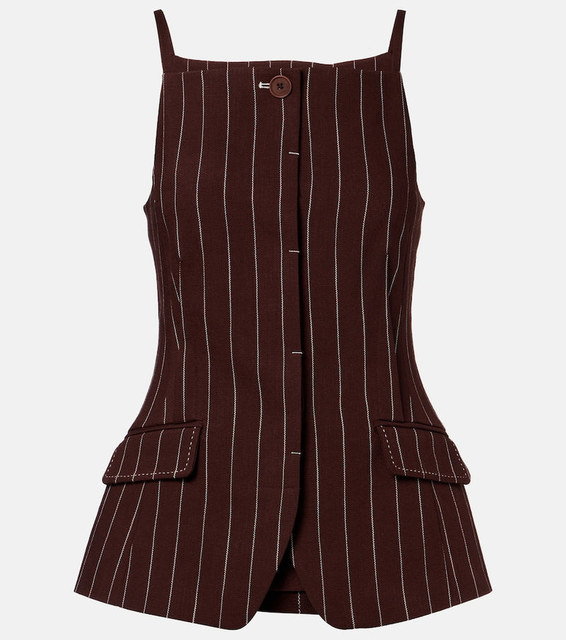 Simkhai Edie striped top