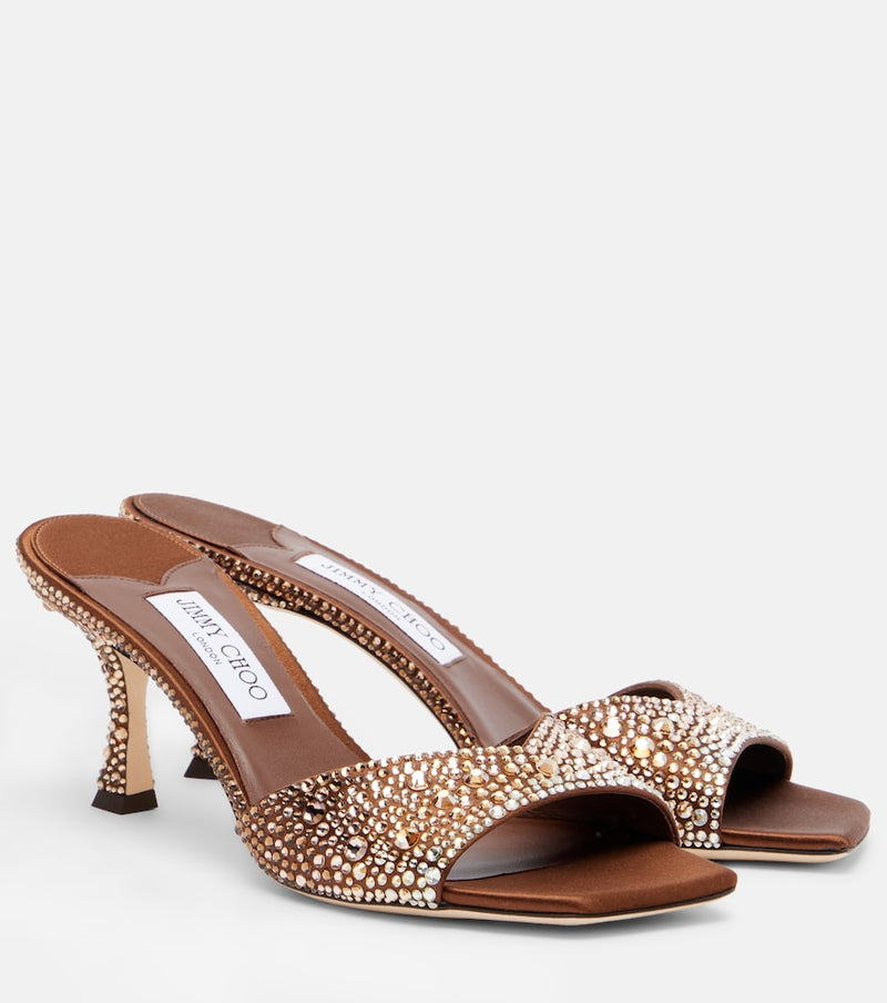 Jimmy Choo Skye 70 embellished mules