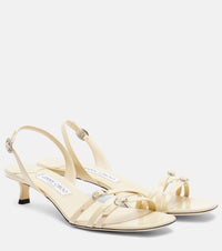 Jimmy Choo Kaira patent leather slingback sandals